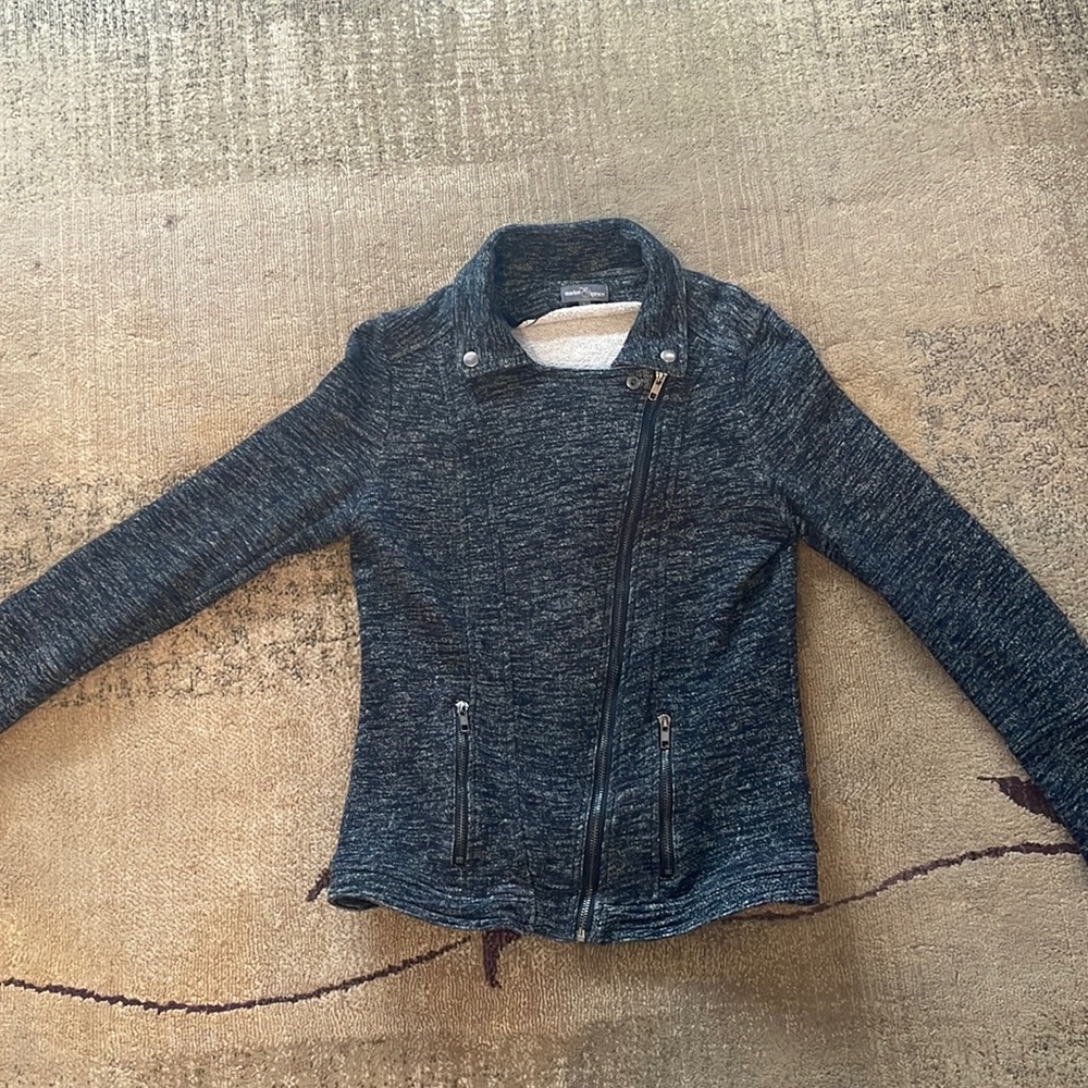 Market and Spruce brand light blazer type zip up sweater/jacket